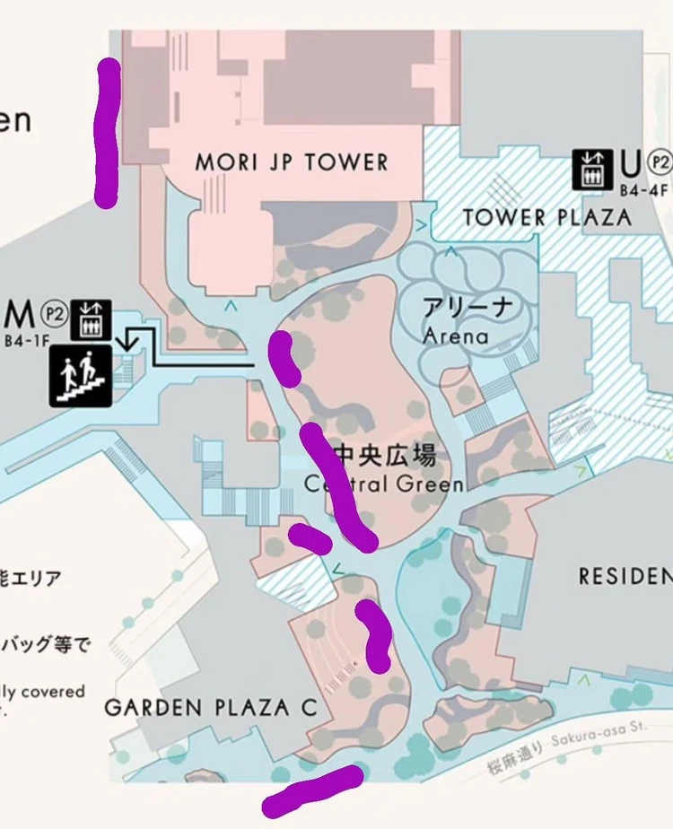【意外と穴場!?】麻布台ヒルズが隠れた紫陽花スポットだった！_3