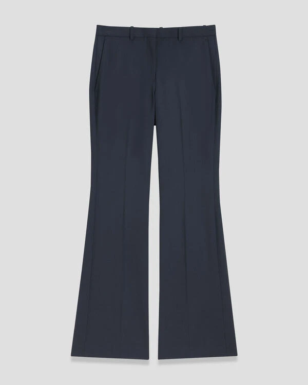 セオリー　Traceable Wool Flared Pant 4J　ノクターンネイビー