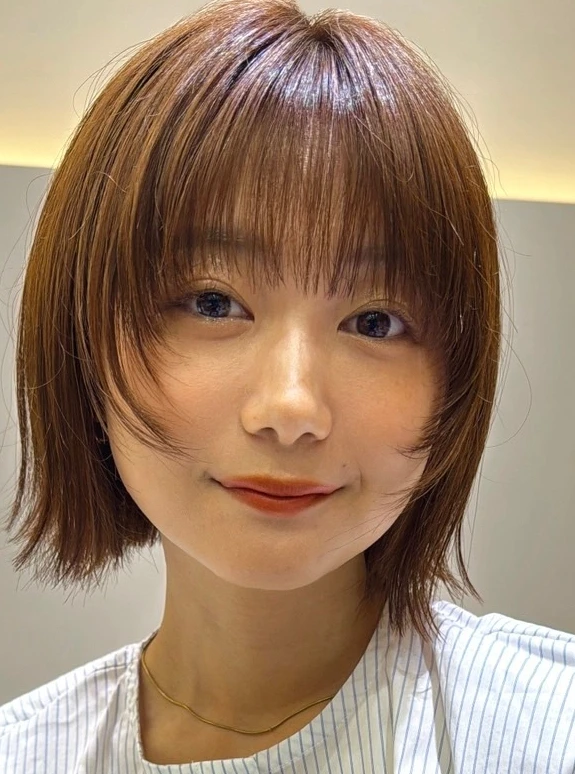 【ボブ・30代大人の髪型】面長さん向けヘア・フェイスレイヤーボブ