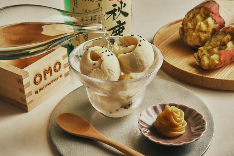 【芋】日本酒アフォガート　OMO5東京大塚 by 星野リゾート（東京都・豊島区）