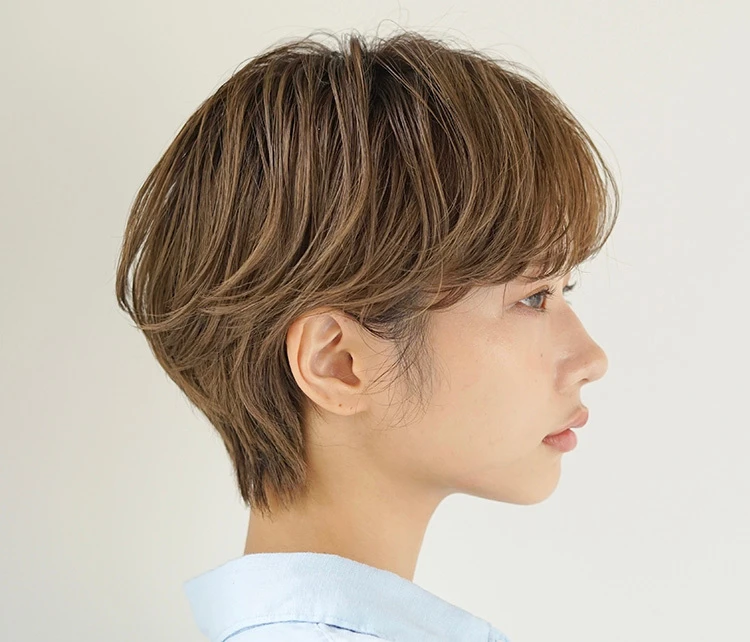 30代ー40代髪型・ショートのサイド