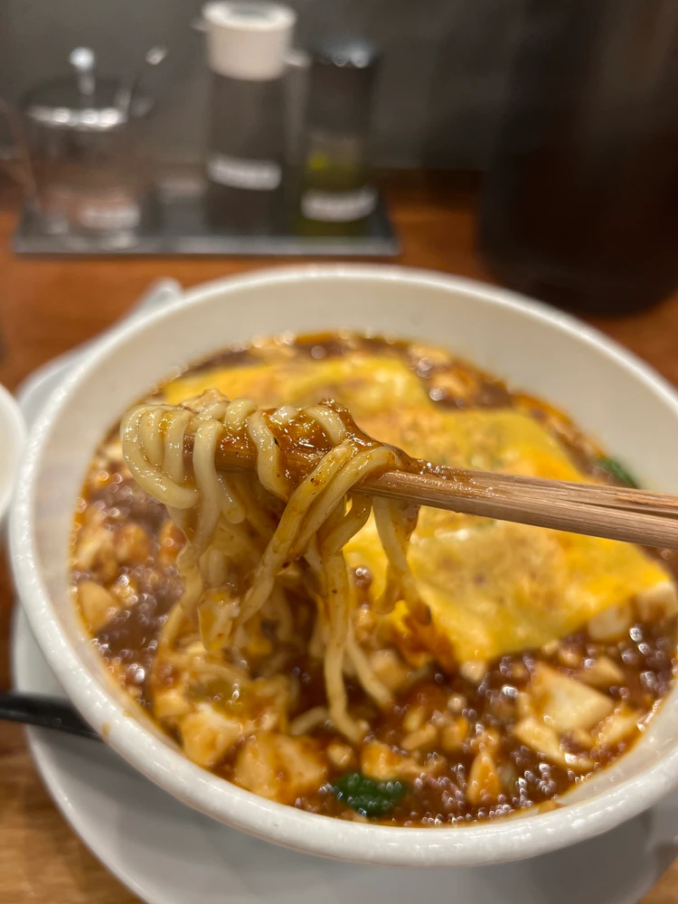 麻婆麺のアップ