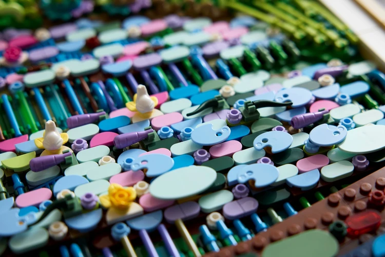 レゴ®アート Claude Monet ＜睡蓮の池に架かる橋＞　作品特長