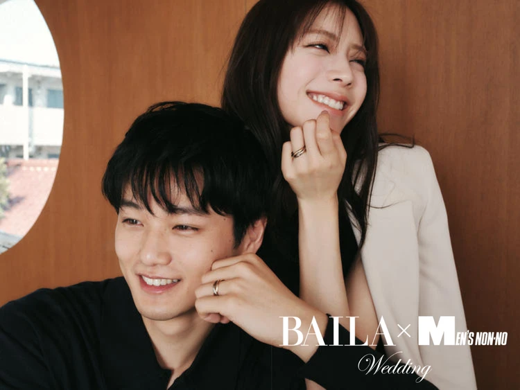 貴島明日香×中川大輔がまとう、『Cartier（カルティエ）』のペアジュエリー＆ウォッチ【バイラ×メンズノンノ ふたりが主役のウェディング vol.2】