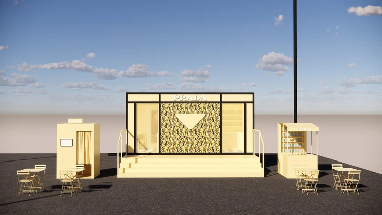 プラダ ビューティ バナナ ポップアップ 外観イメージ