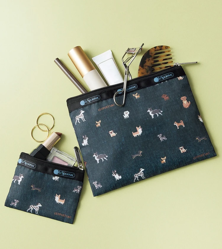 【2月27日発売】 BAILA4月号の付録は愛嬌たっぷりワンコ柄ポーチセット