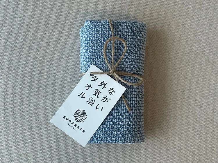 黄金湯オリジナル　ながい外気浴タオルのパッケージ