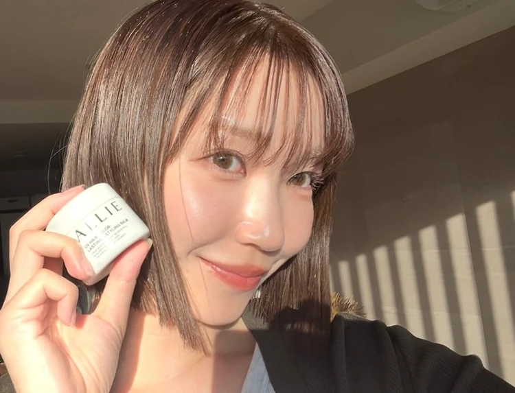 ALLIE クロノビューティ UV ヘアカラーラスティング&スタイリング バームをつけてみた