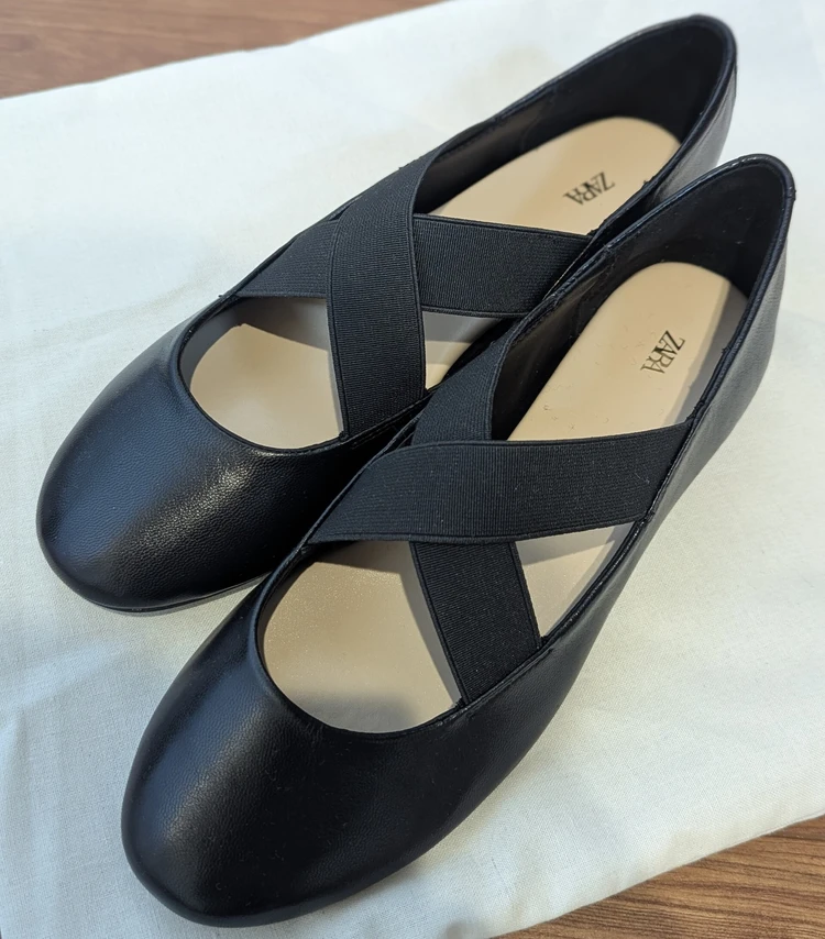 【ZARA購入品】Under ¥7000 毎日頼れる黒バレエ_1