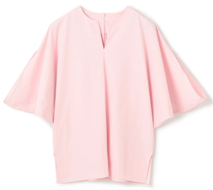 BEIGE, YANN / Vスリットプルオーバーブラウス ピンク