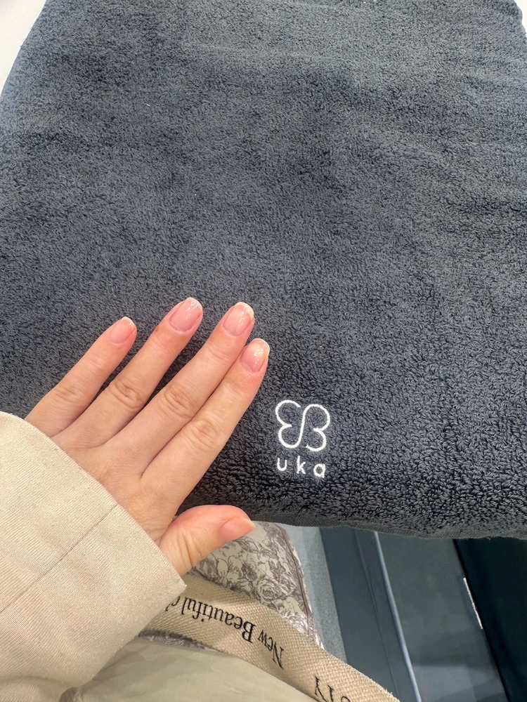 ネイルケア後の手