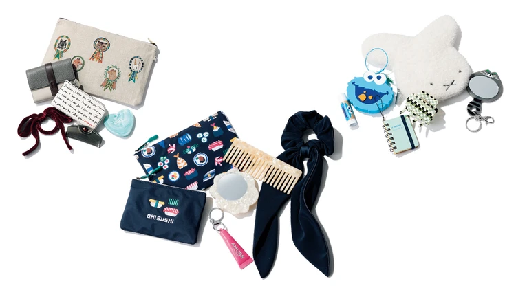 【大人の可愛げ「ポーチ」3選】ポップ、ユニーク、キュート。タイプ別に“自分らしさ”をバッグに忍ばせて♡