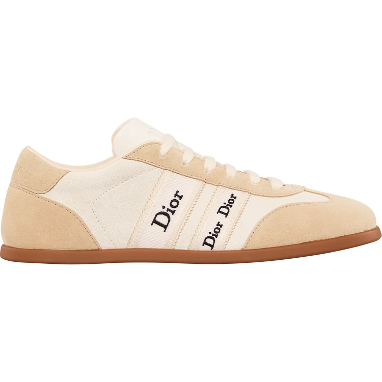 ディオールリボンスニーカー　ベージュ系