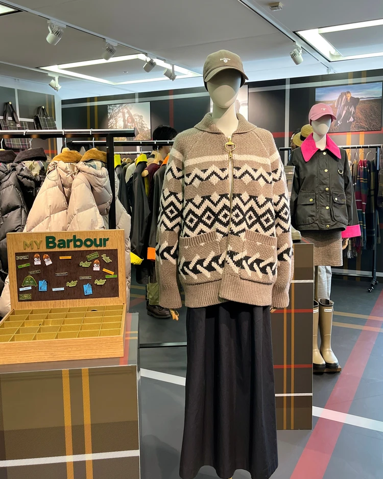 バブアー　秋冬　新作ニット　