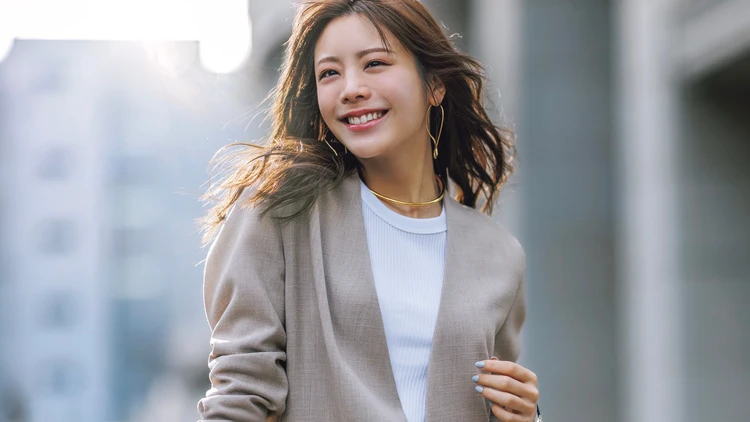 【ジャケットコーデ】新感覚ノーカラーで新しい私に！【BAILA今日のコーデ】