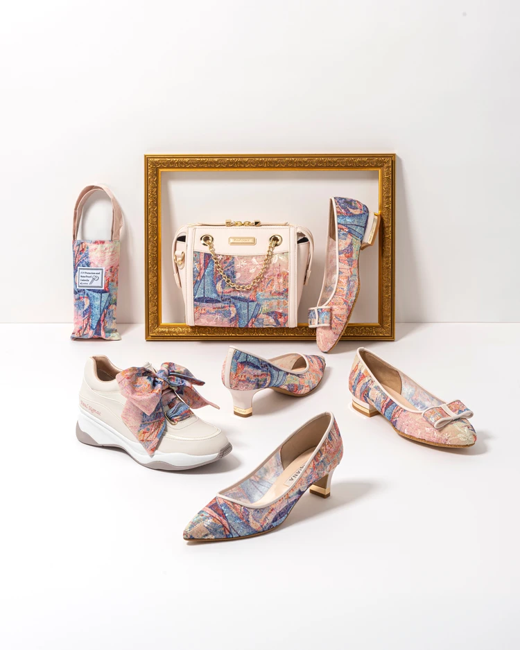 ダイアナ　DIANA 絵画シリーズ　パンプス　レース　セレモニー　25 美品 DIANA（ダイアナ）】名画をモチーフとした「Masterpiece