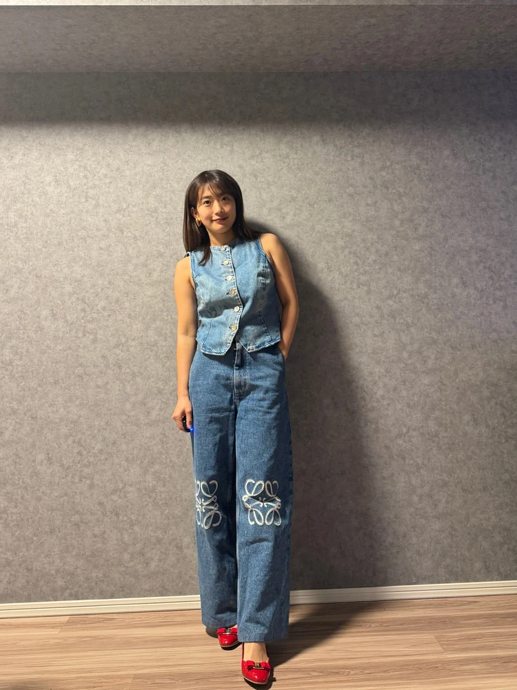 ZARA デニムベスト デニムオンデニム