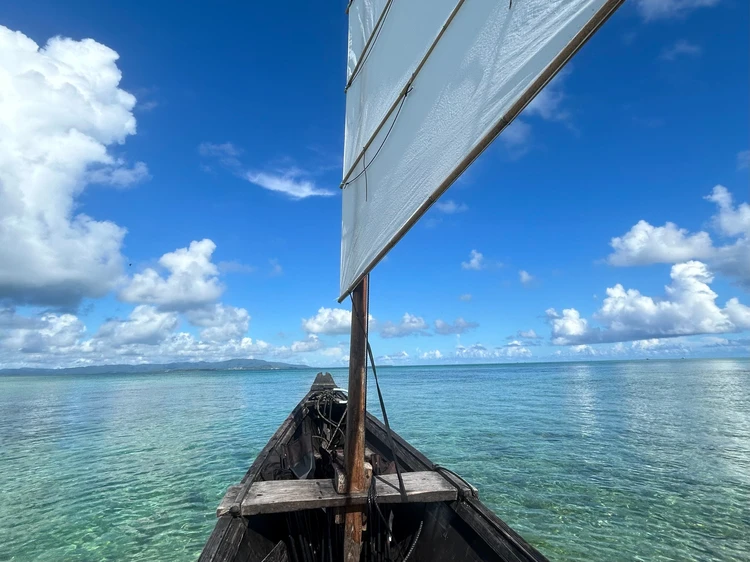 竹富島の青い海