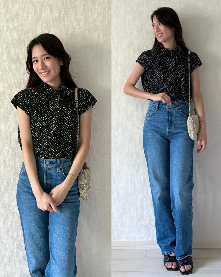 LEVI'Sの名品"RIBCAGE"のストレートデニムで楽しむ大人カジュアル_6