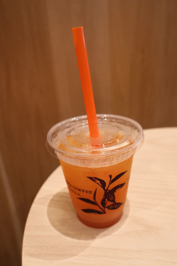 タリーズコーヒー &TEA 虎ノ門ヒルズ グラスロック 紅茶専門 メニュー 15種類以上 &TEA ローズ&ピーチティー