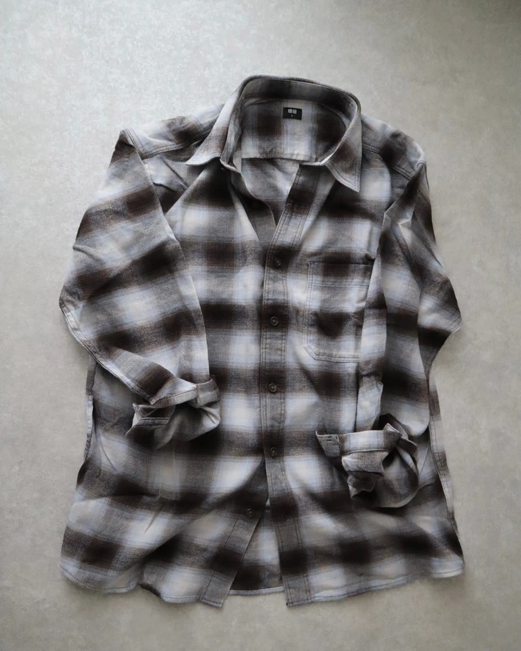 UNIQLO ユニクロ　メンズ　フランネルチェックシャツ　おすすめ　カラー　サイズ