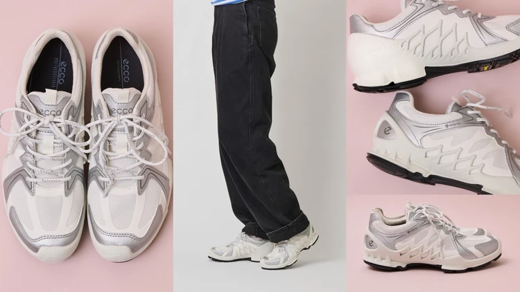 【ECCO】GORE-TEX機能で梅雨に備える!安定感◎の白スニーカー【きれいめ派の通勤・休日スニーカー】