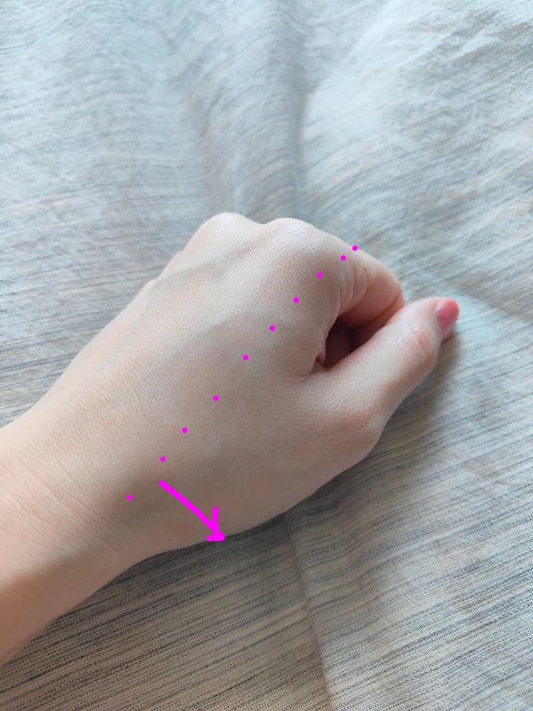 SK-II ジェノプティクス CC プライマー　ロージーピンク　色　塗ってみた