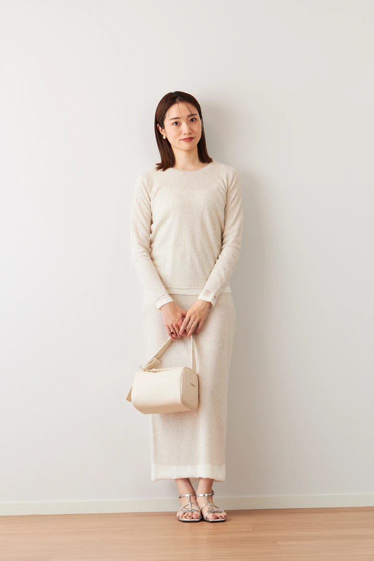 PLST　HARUNOBUMURATA　プラステ　ハルノブムラタ　コラボ　話題　注目　初　5月　23日　発売 シアーニットプルオーバー　シアーニットスカート