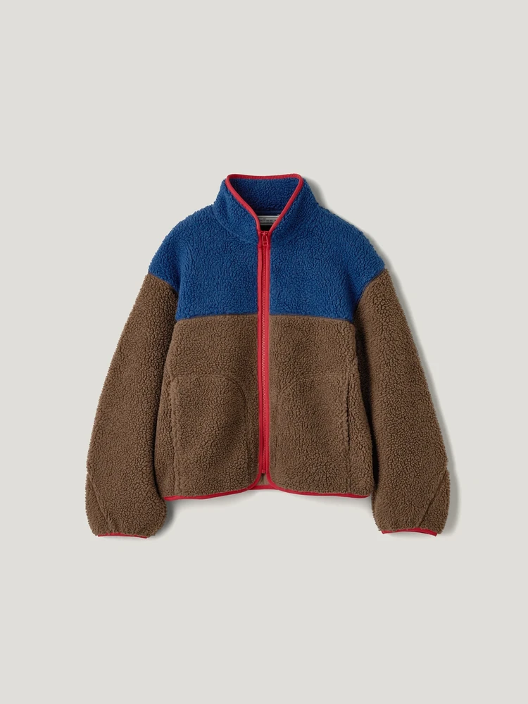 フリースジャケット(バイカラー)¥3990