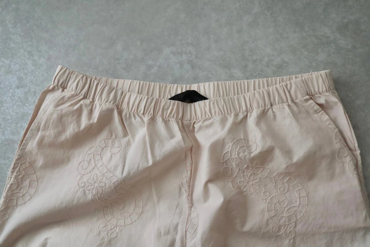 ZARA 刺繍入りパジャマパンツ 7200/406 ZARA】刺繍入りパジャマパンツ - メルカリ