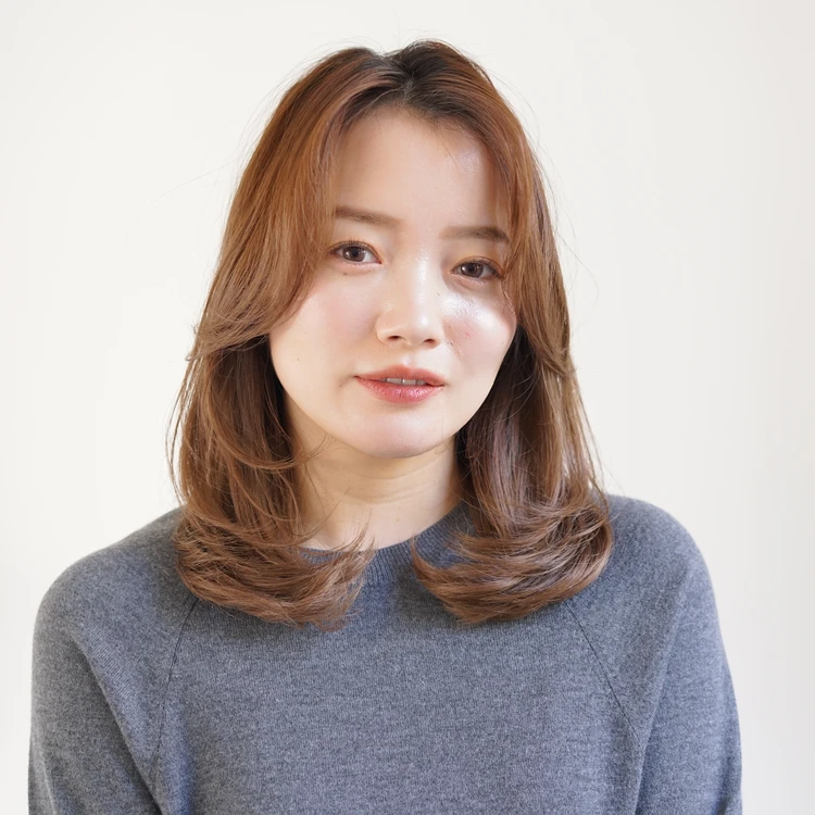 【ミディアム・30代大人の髪型】韓国風ヘア・オルチャンミディ