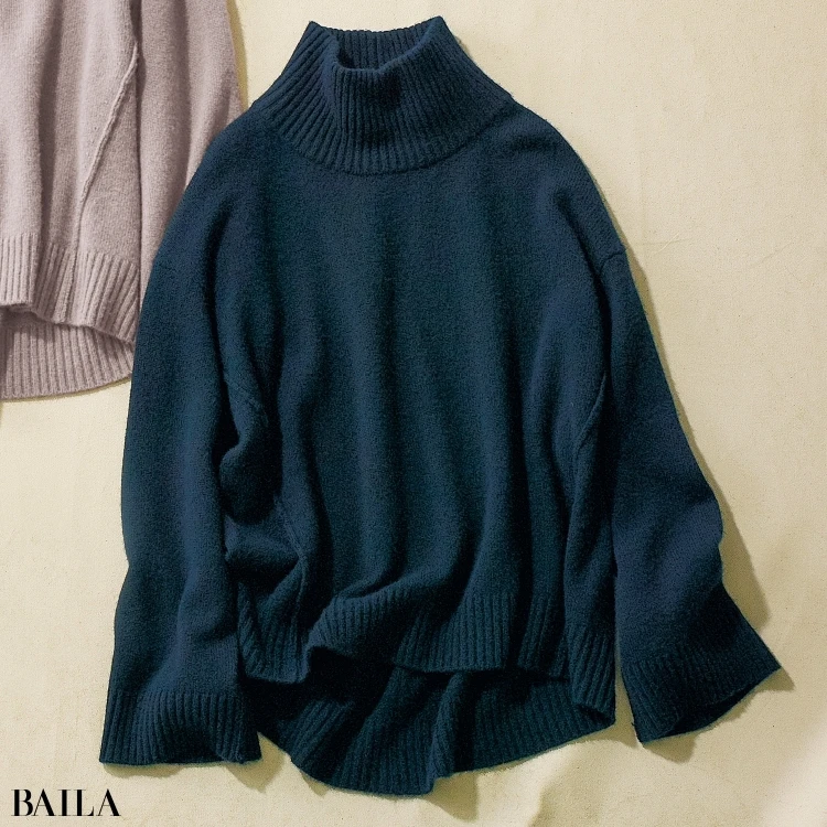 【ベストニット大賞】(色違い)デミルクス ビームスの「カシミヤタートルニット」¥28000