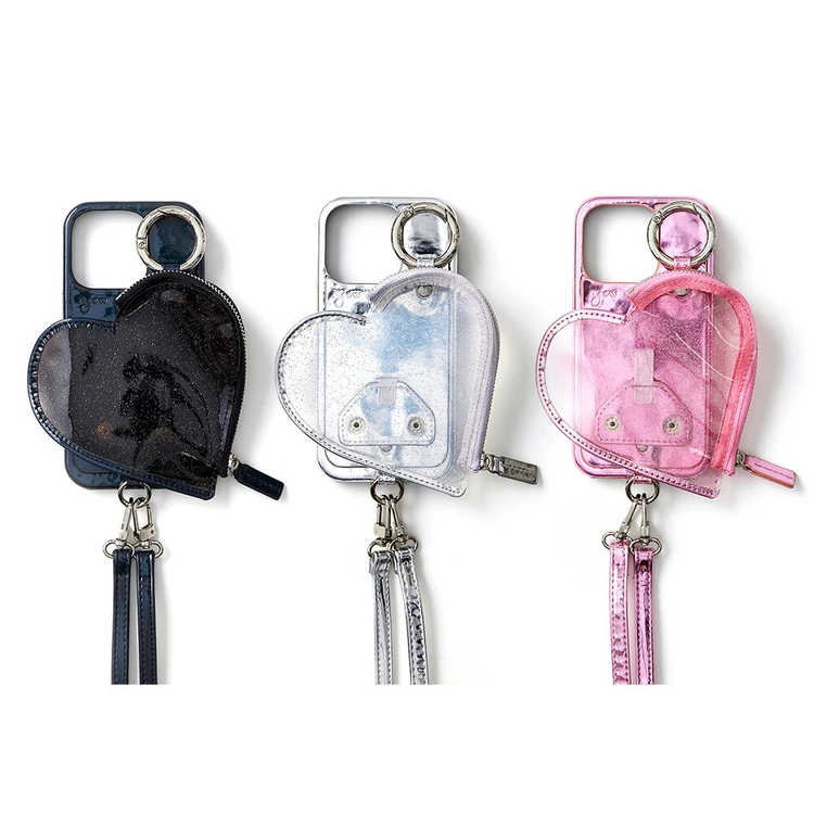 ajew PVC planet heart pocket case