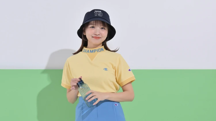 読者が着てみた!【30代のためのゴルフウエア】『チャンピオン』のカラフルウエアで気分を上げて!