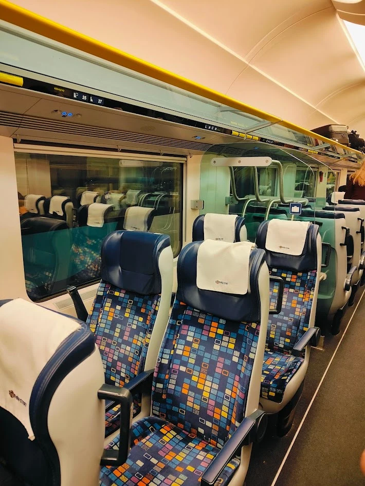 ブラチスラバ 電車 社内