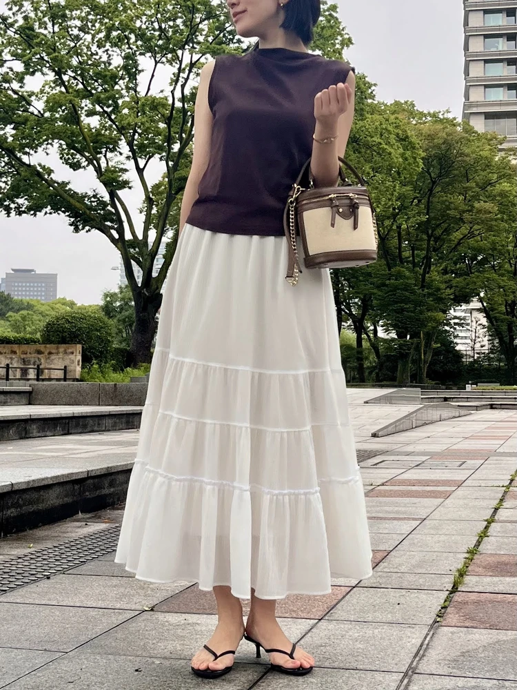 ベストセラー【GU ジーユー】ティアードフレアスカート正直レビュー_3