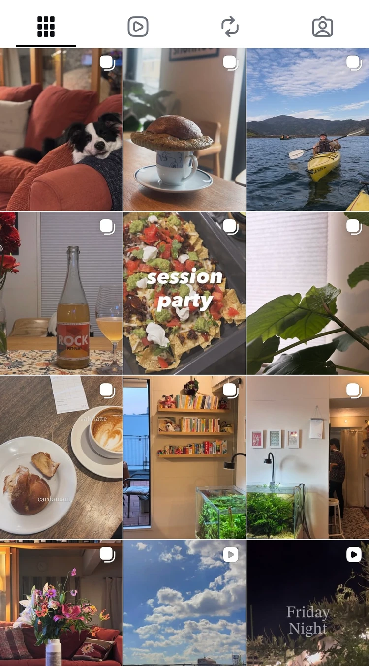 Instagramの投稿した写真一覧