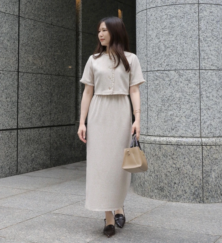 ナチュラルビューティーベーシック　セットアップ　スタッフ着用画像