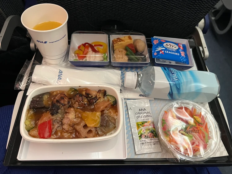 成田✈︎ハノイの機内食