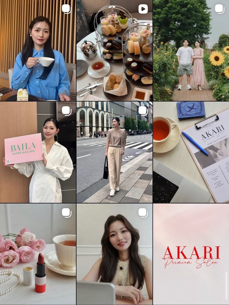 藤田あかりinstagramイメージ