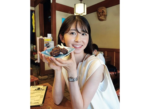 「彦兵衛茶屋」で名物・ 知恵の餅を食べる