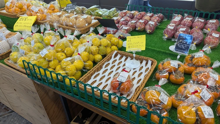 農産物売店の様子