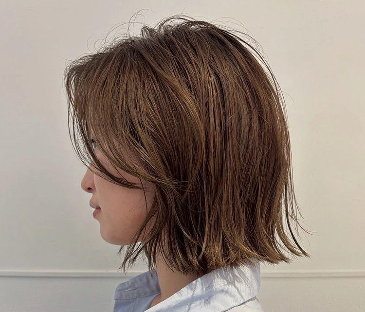 30代ー40代髪型・ボブのサイド