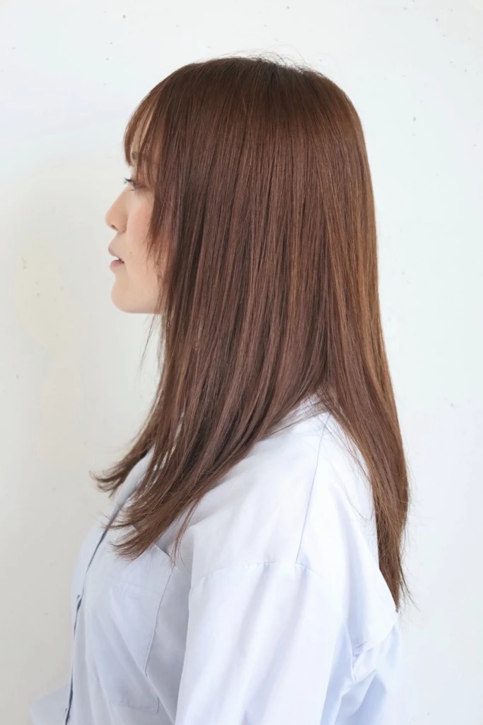 30代髪型・ロングのサイド