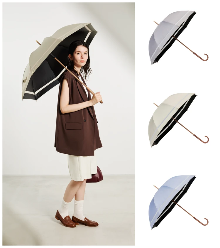 BAILA　プレゼント　バイラ　アンブラティオ モクット UVブロック 55cm　全3色　各￥3300／ウォーターフロント　日傘　紫外線対策　イメージ写真