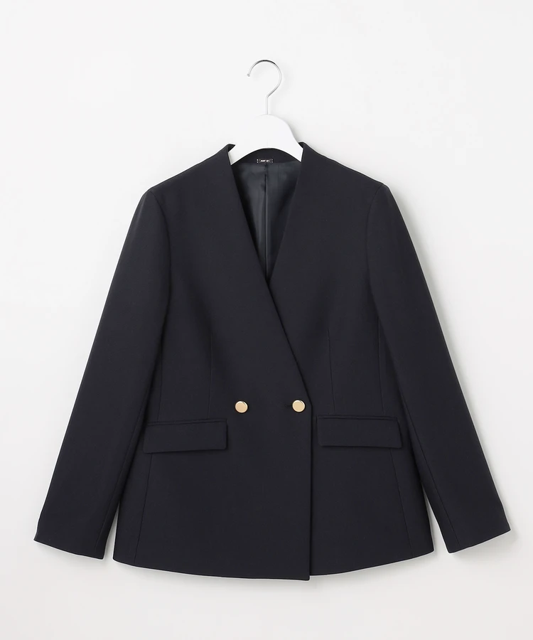 エニィ スィス 褒めらレディシリーズ カラーレスジャケット ネイビー