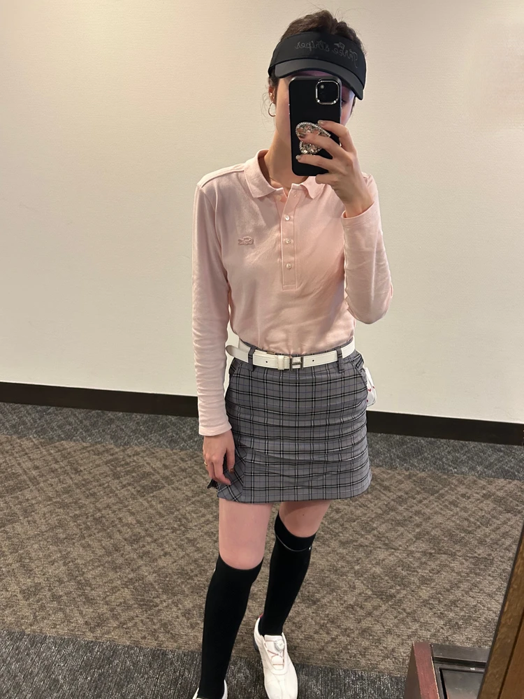 秋ゴルフ 服装 女性 コーデ ラコステ ルコック アディダス