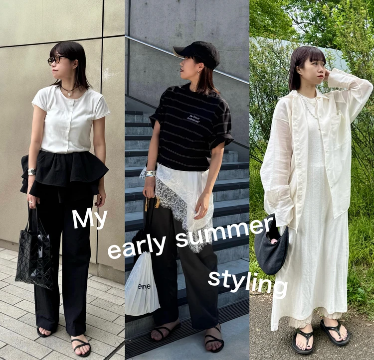 初夏の休日モノトーンコーデ5選【161cm・骨格ウェーブ】_1