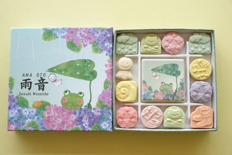 銀座 三越 買える ばいこう堂 香川 本店 和三盆 和菓子 お干菓子 雨音 AMA OTO 初夏 限定 手土産 梅雨
