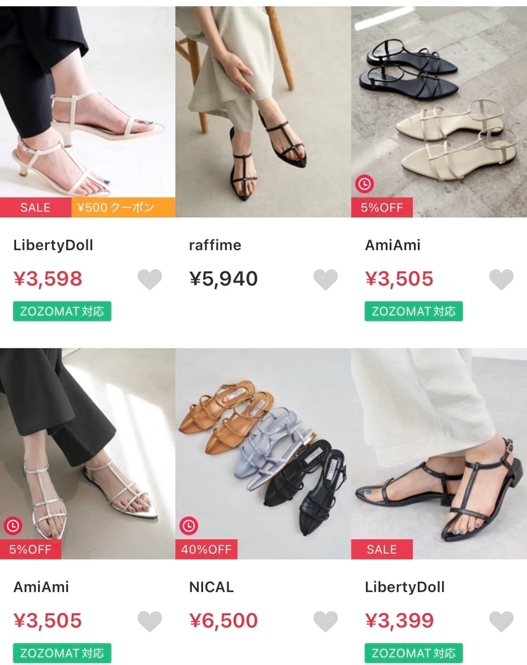 【ヘビロテ品】きれいめ派さんにおすすめしたい、足が美しく見える「Tストラップポインテッドサンダル」_2_2